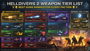 Helldivers 2 weapon tier list