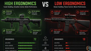 High Ergonomics vs Low Ergonomics Weapons