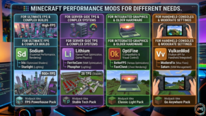 Best Minecraft Performance Mods for Different Needs
