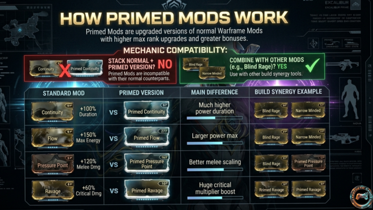 Warframe Primed Mods Guide 2026: Best Mods & Farming Tips