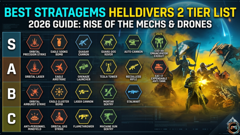 Best Stratagems Helldivers 2 Tier List (2026 Guide)