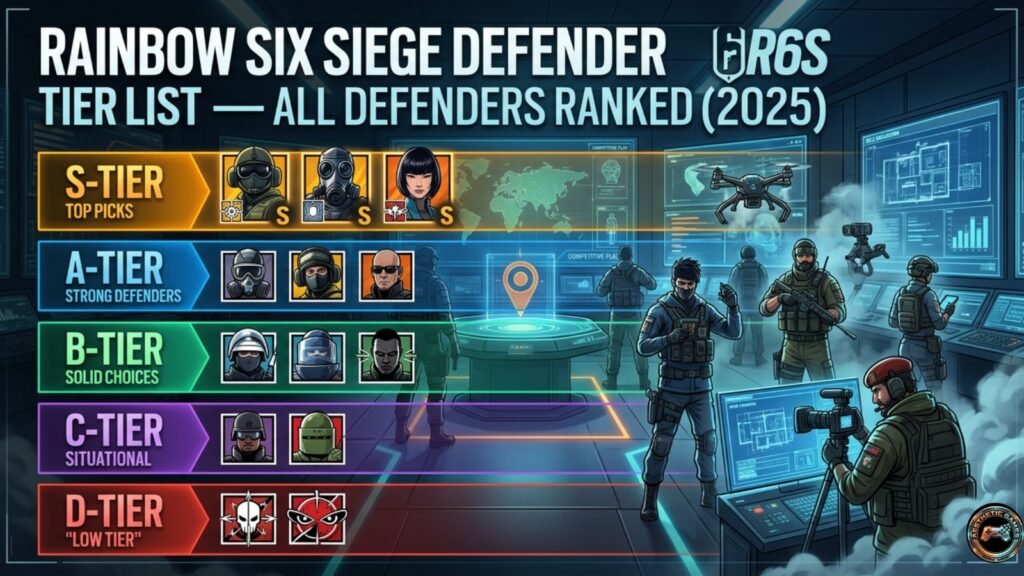Rainbow Six Siege Defender Tier List