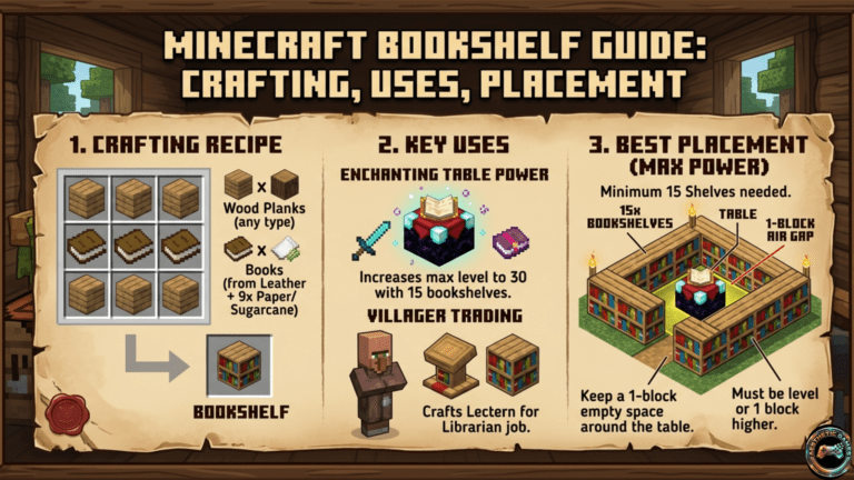 Minecraft Bookshelf